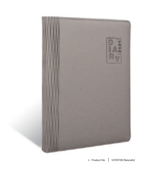 Foam diary VVF81728 with personalized design, ideal as an office planner and corporate gift.