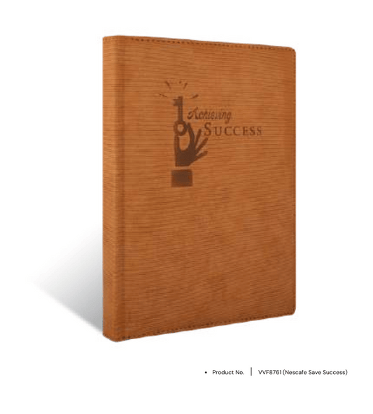 Foam diary VVF8761 with personalized leatherette cover, perfect for office gifts and corporate gifting.