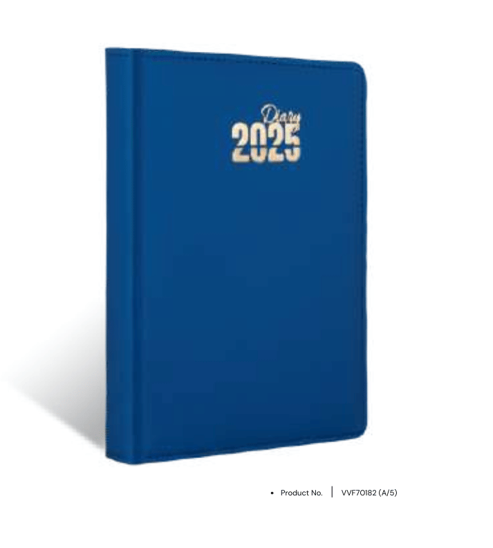 Foam diary VVF70182 with premium customized leatherette cover, ideal for office gifts and professional use.