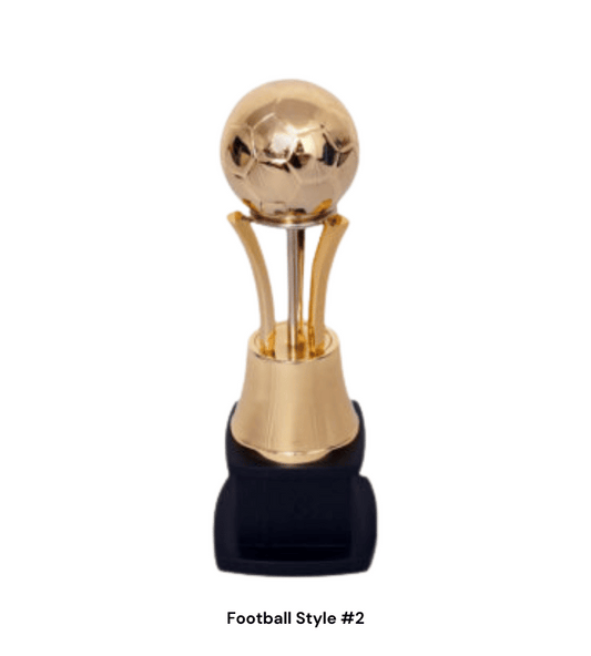 Football Style Trophy - Gold Sports Award (38/42/48 cm) | Premium Football Trophy for Competitions