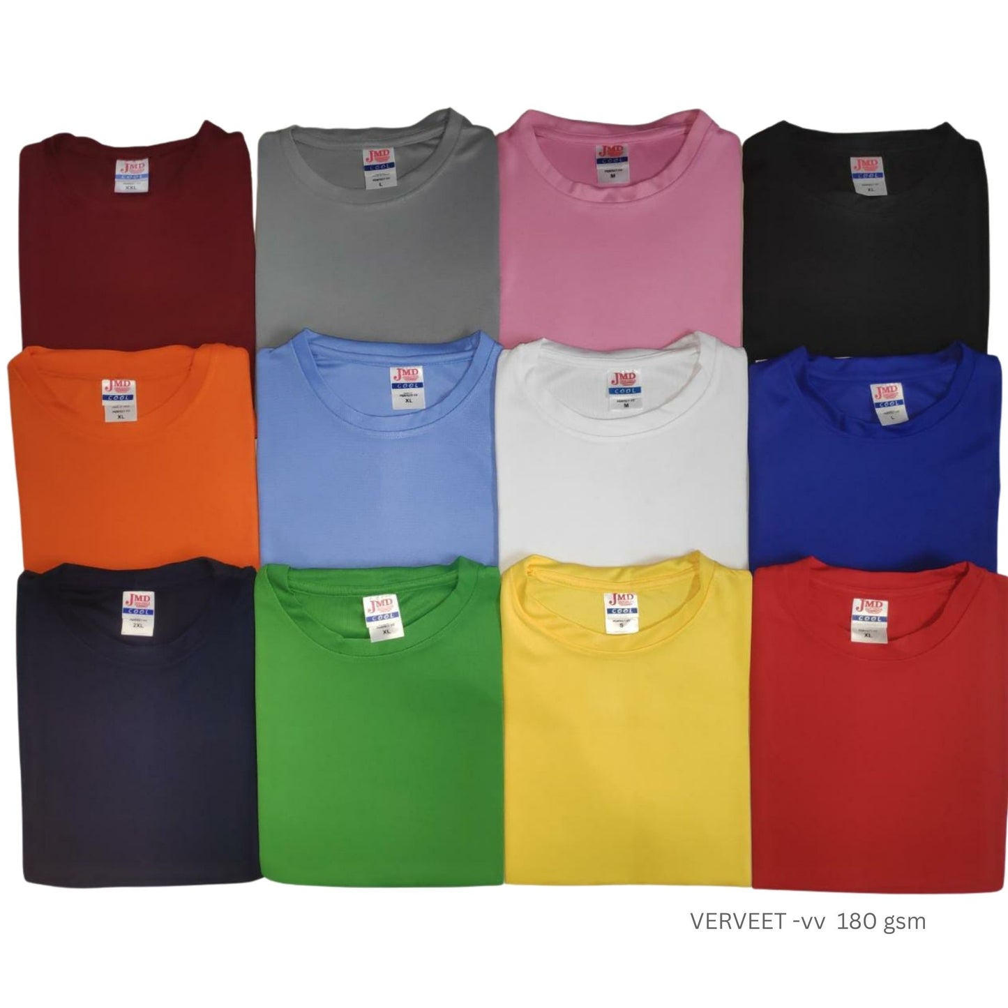 Grey dot-knit round neck T-shirt with breathable fabric, corporate promotional T-shirt for events, uniforms, and branding