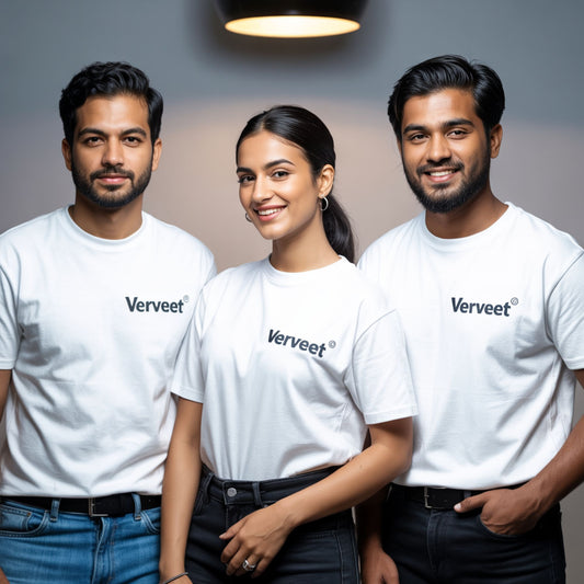 Custom 100% Cotton T-Shirts for Team Outings & Office Wear