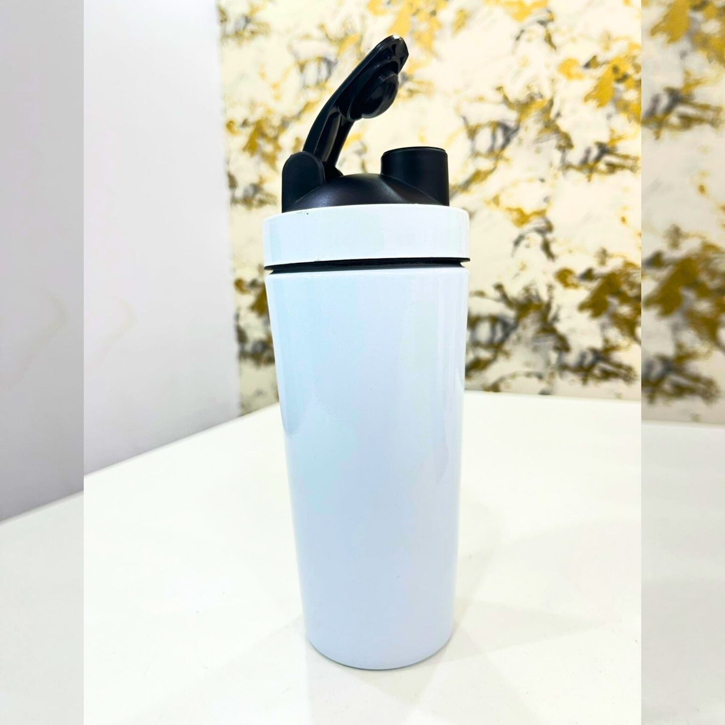 Protein Shaker Bottle with Flip-Top Lid | Leak-Proof Gym & Fitness Water Bottle