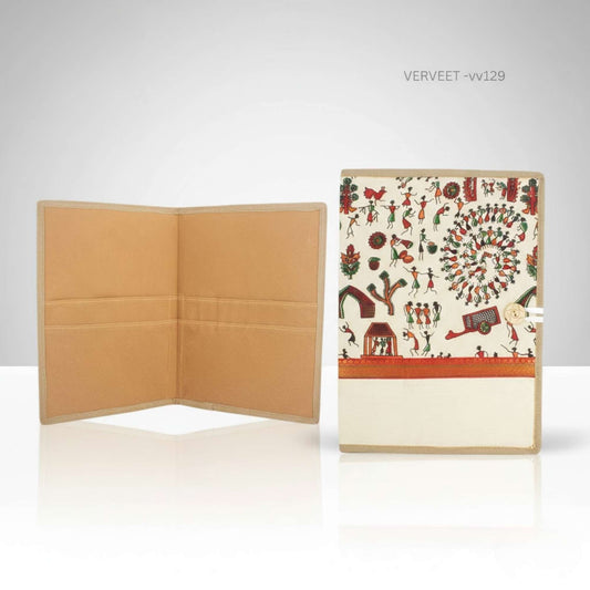 Handcrafted Folk Art Fabric Document Folder | Ethnic Office File & Premium Corporate Gift