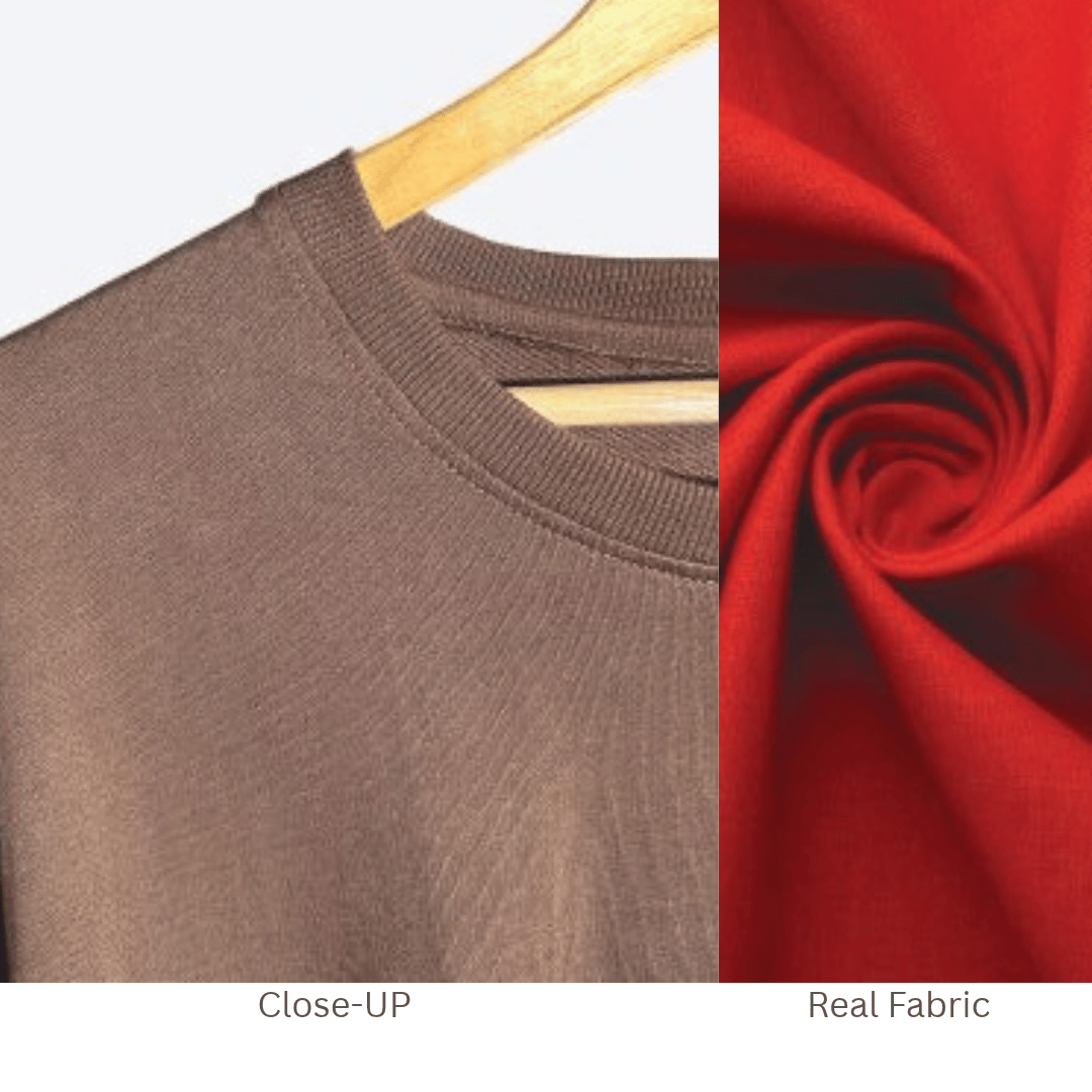 French Terry 100% Cotton T-Shirt – Heavyweight 240-260 GSM