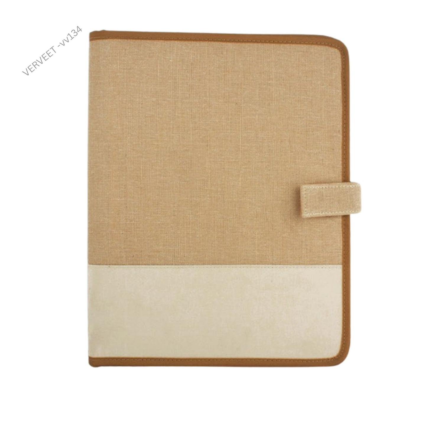 Eco-Friendly Jute File Folder | Sustainable Office Document Organizer with Inner Pockets