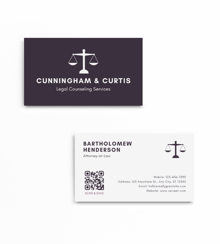 Visiting Card for Lawyers | Premium Quality | 350 GSM