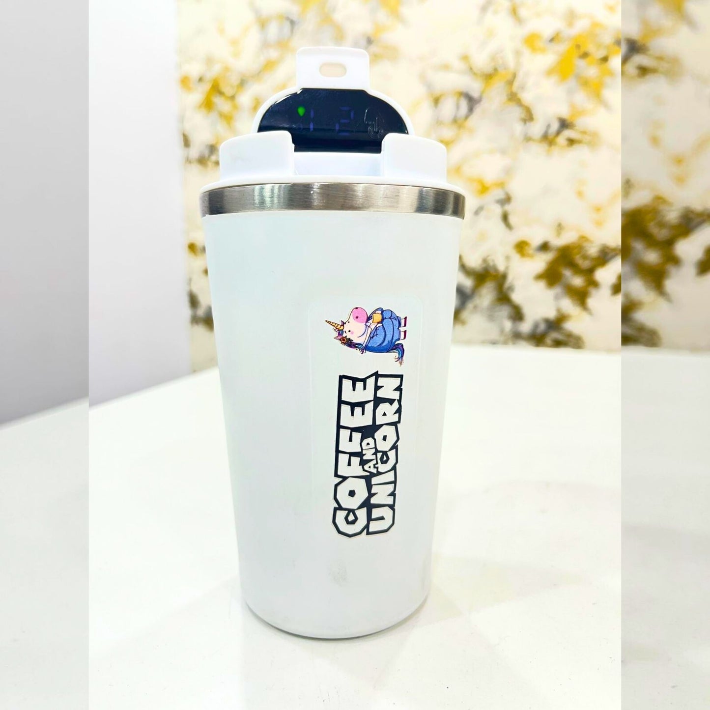 LED Temperature Display Vacuum Coffee Mug 500 ml | Smart Insulated Travel Mug