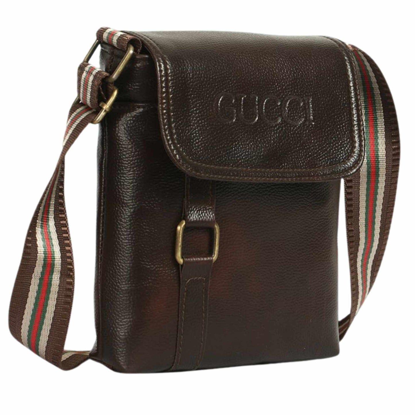 Premium Leather Men’s Sling Bag | Stylish Crossbody Shoulder Bag for Daily Use, Travel & Office | Adjustable Strap, Multiple Zipper Pockets