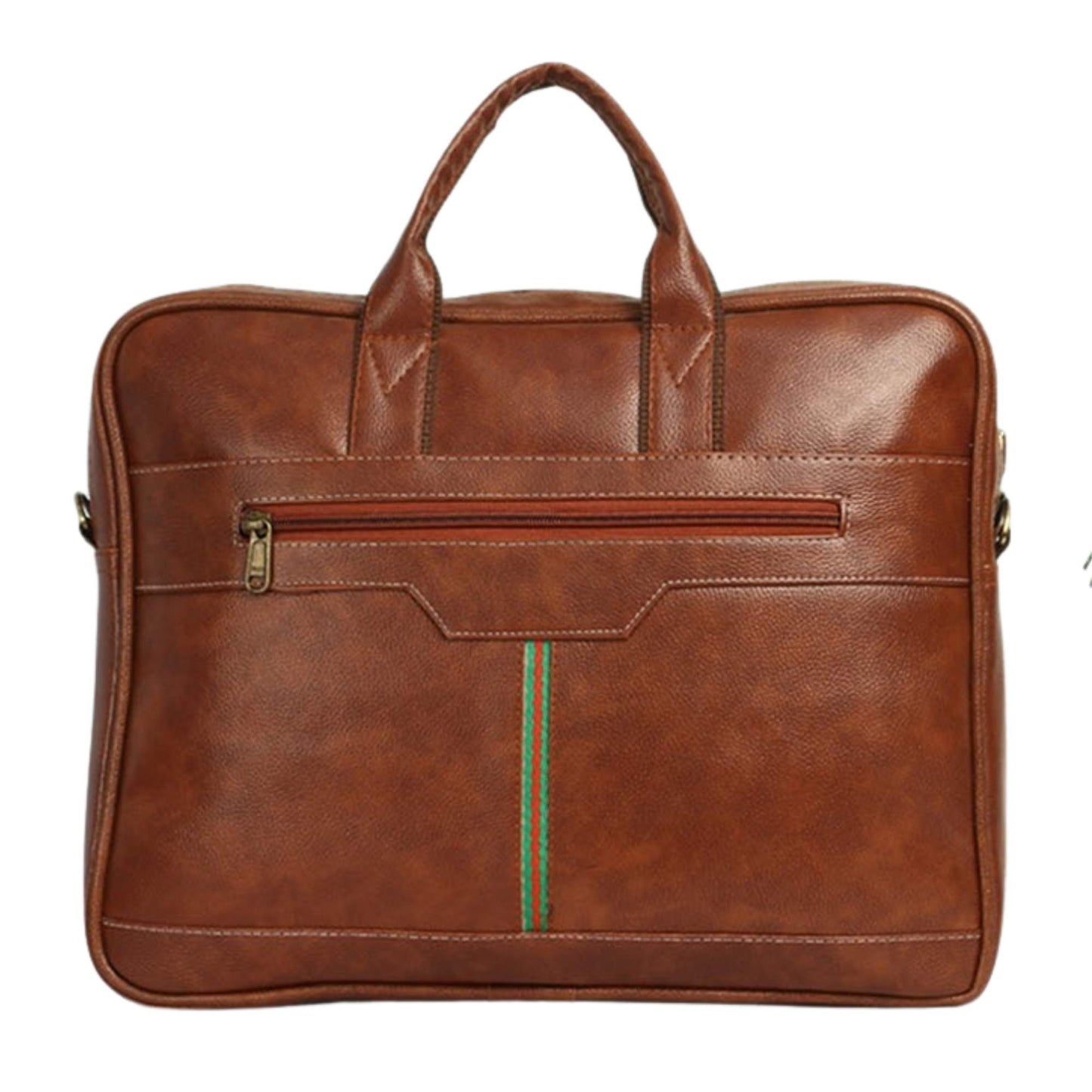 Premium Brown Leather Laptop Bag for Men | Office & Business Briefcase with Multiple Compartments | Stylish Professional Work Bag