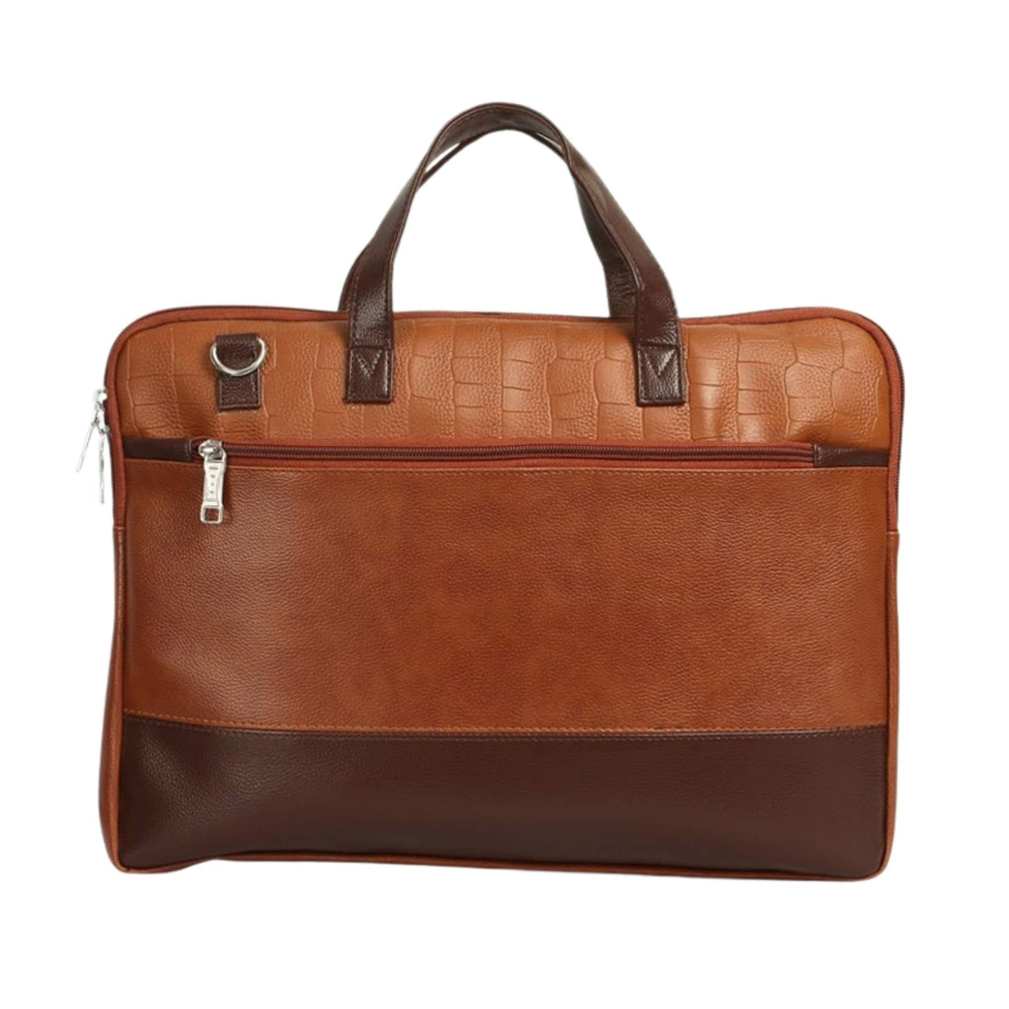 Premium Leather Laptop Bag for Men | Office & Business Briefcase with Multiple Compartments | Fits up to 15.6-Inch Laptop