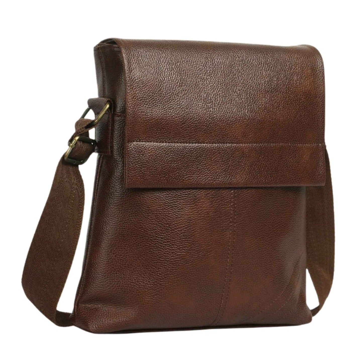 Premium Leather Look Crossbody Sling Bag for Men | Stylish Office & Travel Side Bag with Adjustable Strap