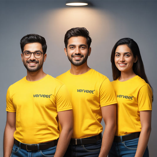 Lightweight 100% Cotton T-Shirts with Logo Printing for Corporate Use