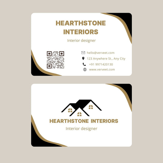 Luxury Velvet Paper Visiting Card for Interior Designers – Rounded Corner