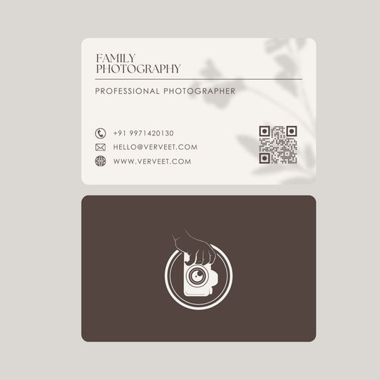 Luxury Velvet Paper Visiting Card for Photographers – Rounded Corner
