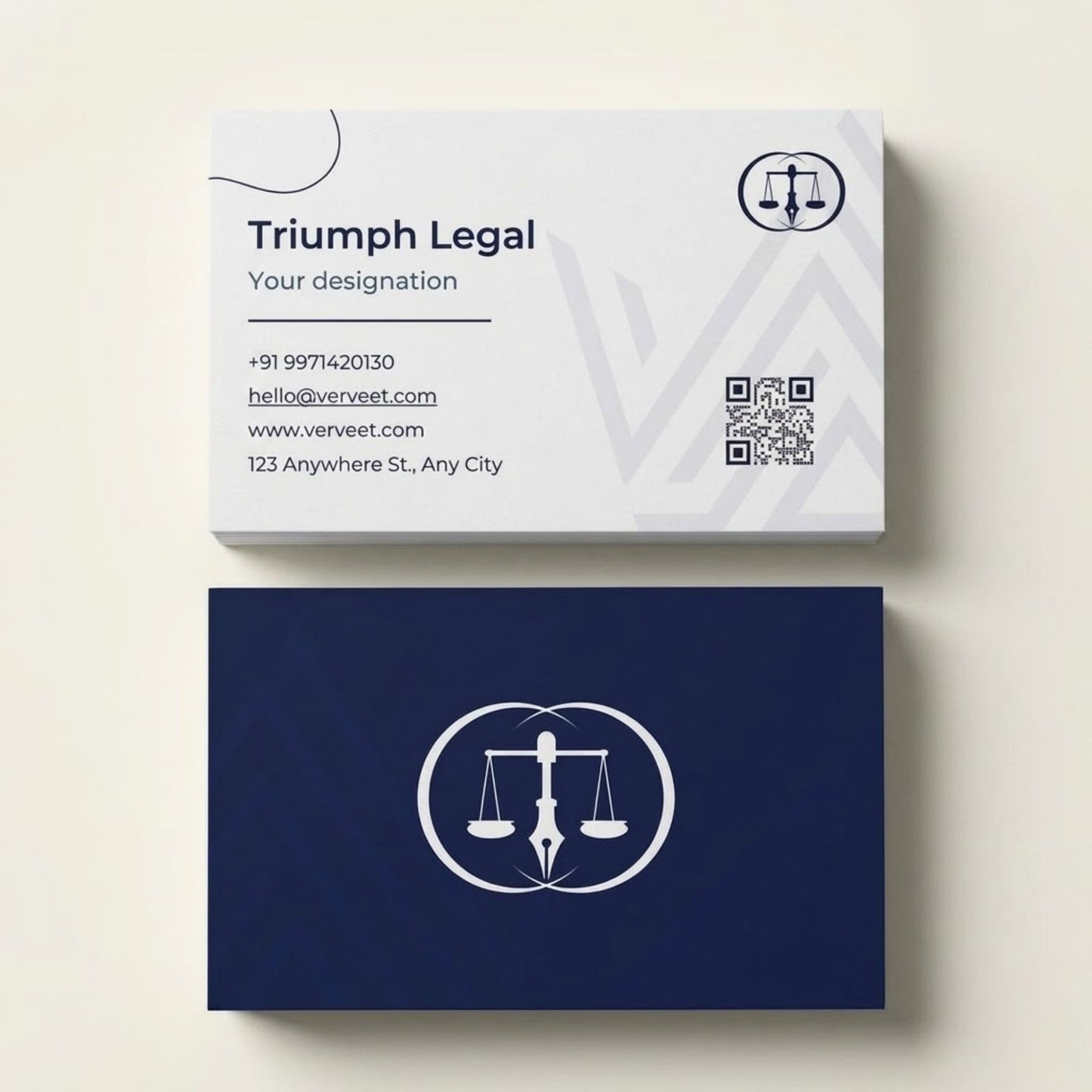 Luxury Velvet Paper Visiting Card for Lawyers & Advocates – Rounded Corner