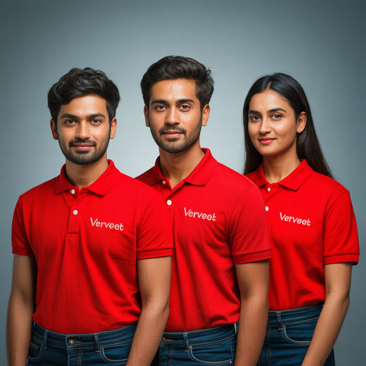 Honeycomb Matty T-Shirts with Logo Printing for Premium Corporate Uniforms