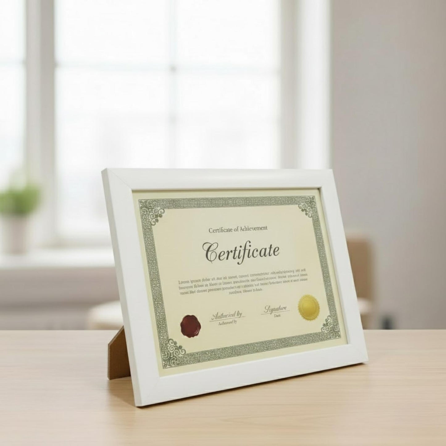 Office award frame for table display, ideal for certificates, recognition awards, and achievements