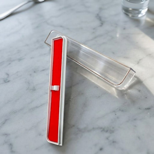 Premium Pen Packaging Box | Transparent Plastic Pen Case for Corporate Gifting & Branding