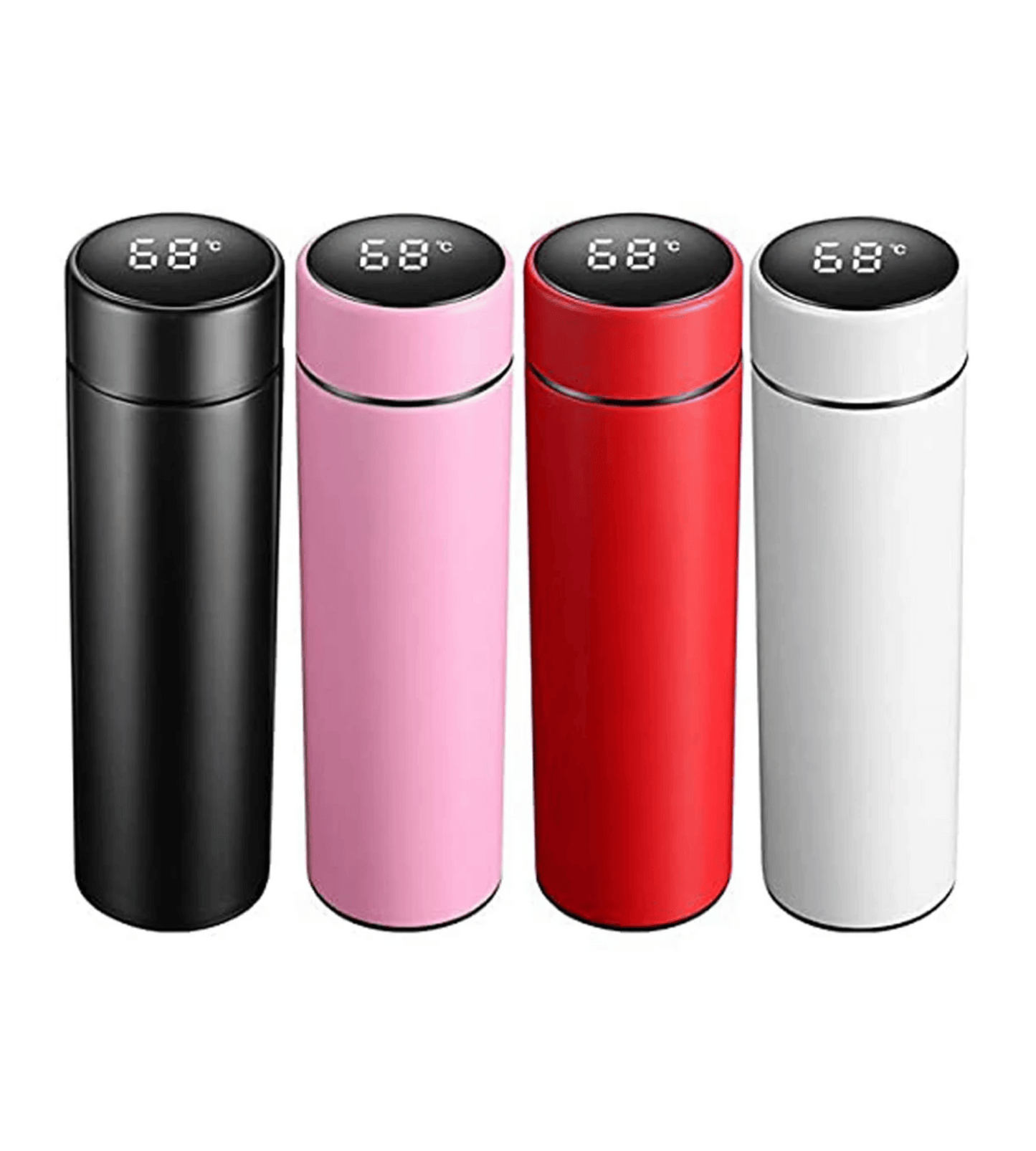 Personalized Stainless Steel Water Bottle with Smart LED Temperature Display | Insulated Vacuum Flask