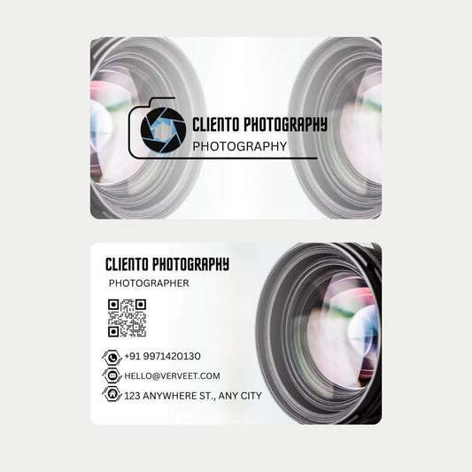 Velvet Paper Visiting Card for Photographers – Rounded Corner | Creative Soft