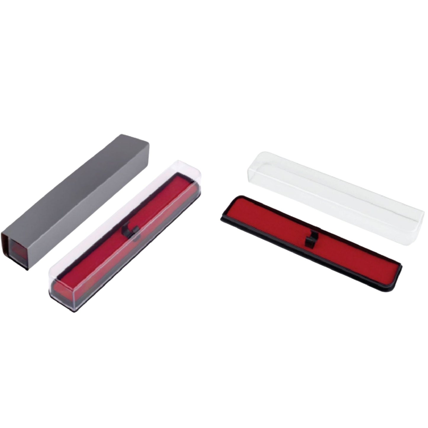 Premium Pen Packaging Box | Transparent Plastic Pen Case for Corporate Gifting & Branding