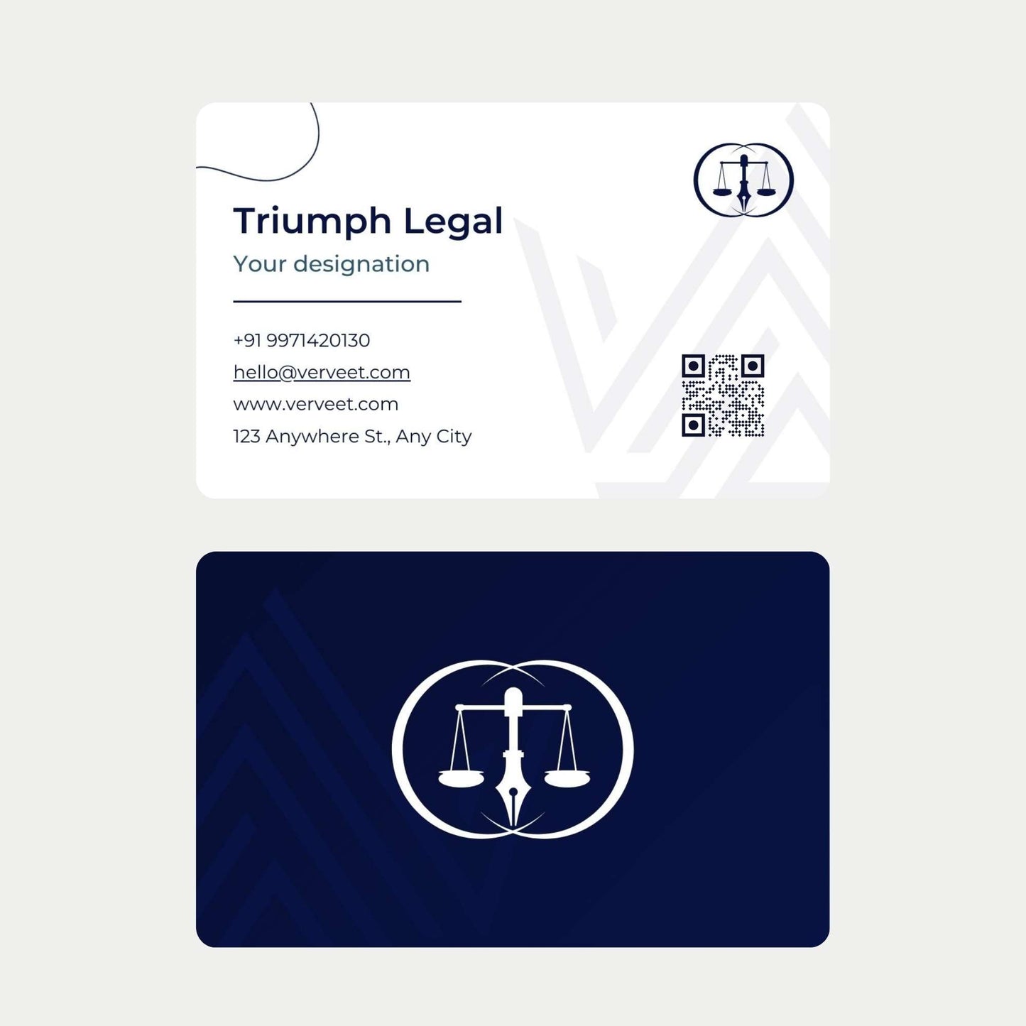 Luxury Velvet Paper Visiting Card for Lawyers & Advocates – Rounded Corner