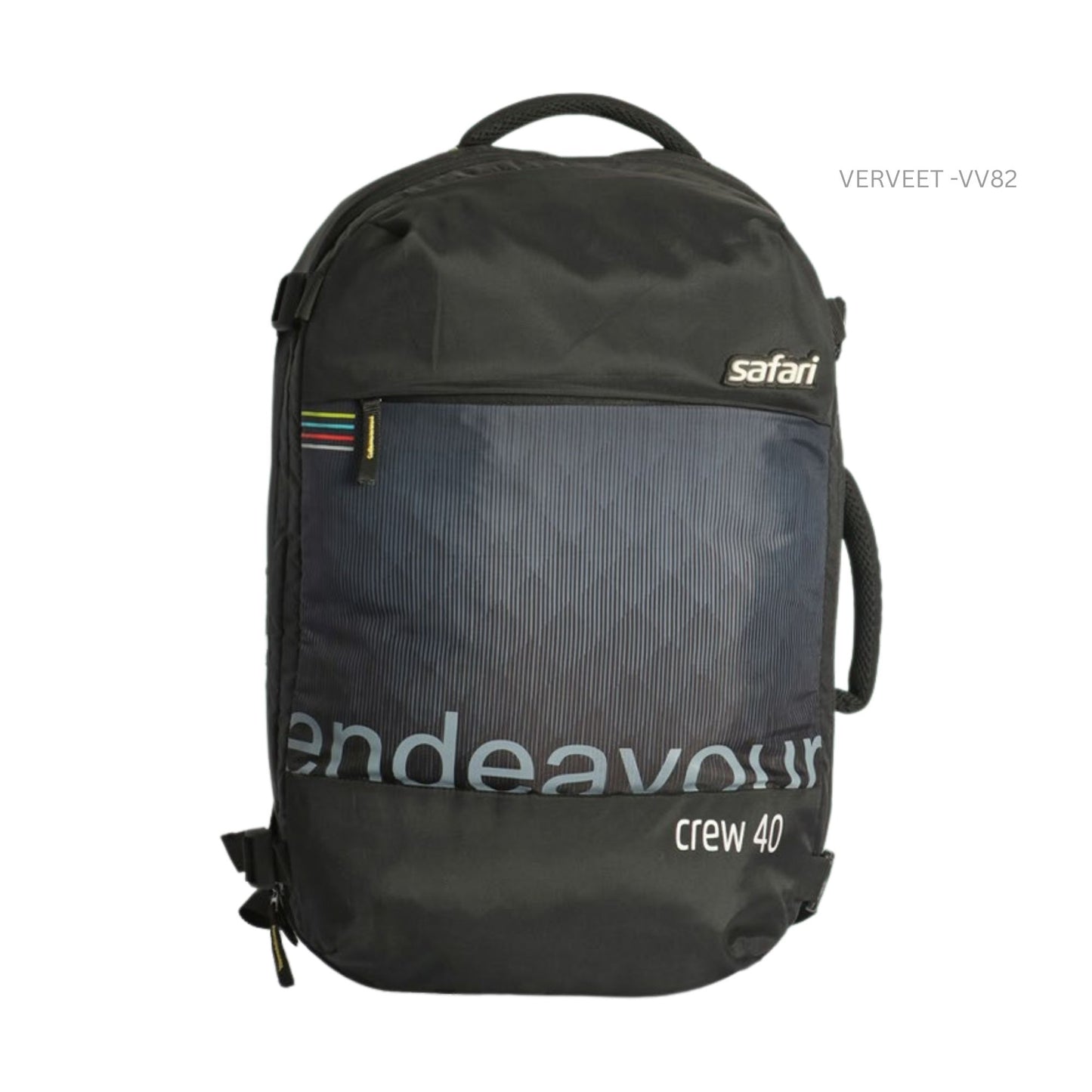 Premium Black Laptop Backpack with Front Panel Design | Office, Travel & Corporate Use