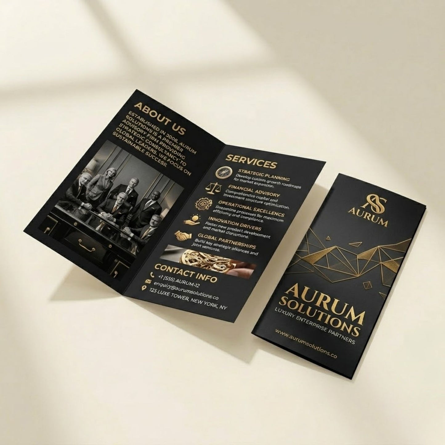 Verveet Customized Bi-Fold Brochure Printing | Premium Corporate Folded Brochure
