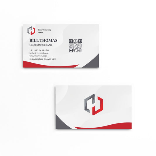 Premium Velvet Paper Visiting Card for Business Consultants – Square Corner