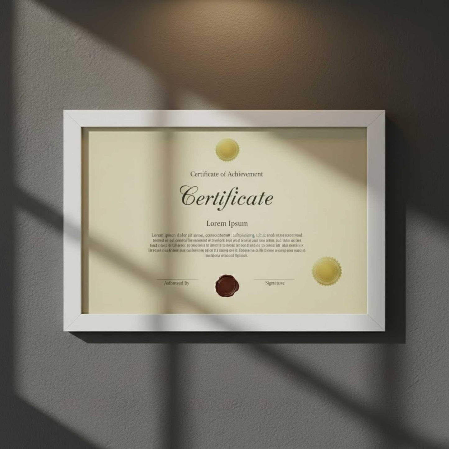 Premium document wall frame for displaying certificates, awards, and professional achievements
