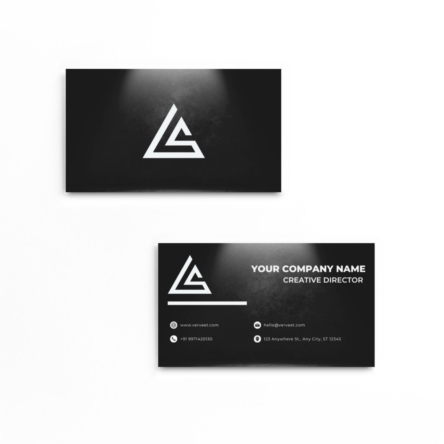 Premium Velvet Paper Visiting Card for Filmmakers & Directors – Square Corner