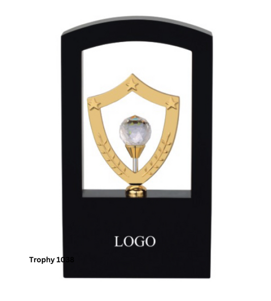 Custom Metal Trophy | Personalized Award – Gold (10.25 Inches)