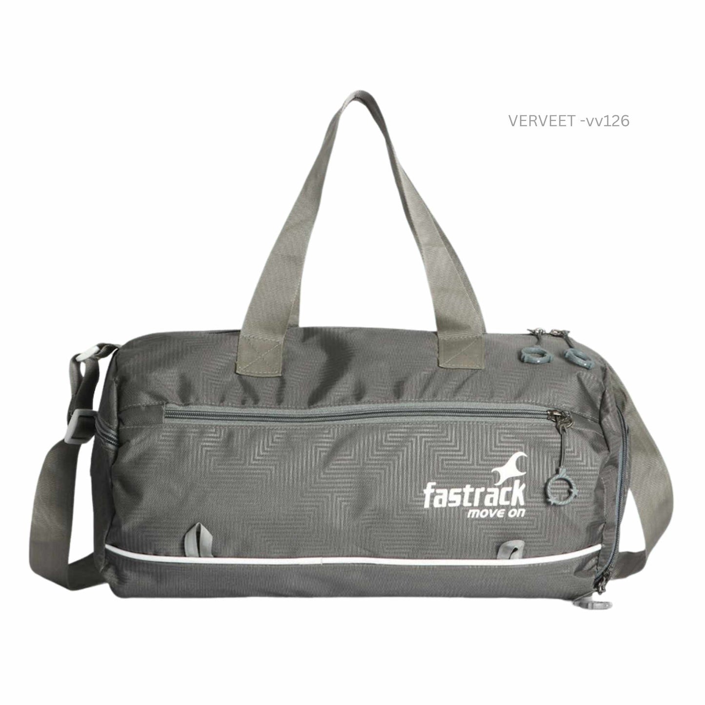 Premium Travel & Gym Duffel Bag with Shoulder Strap | Grey Sports Carry Bag