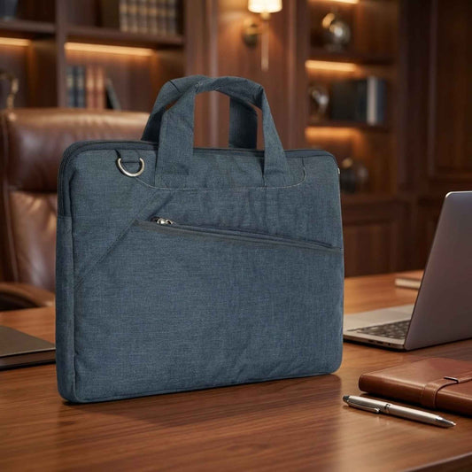 Premium Laptop Office Bag for Men & Women | Water-Resistant Fabric Laptop Messenger Bag with Multiple Compartments