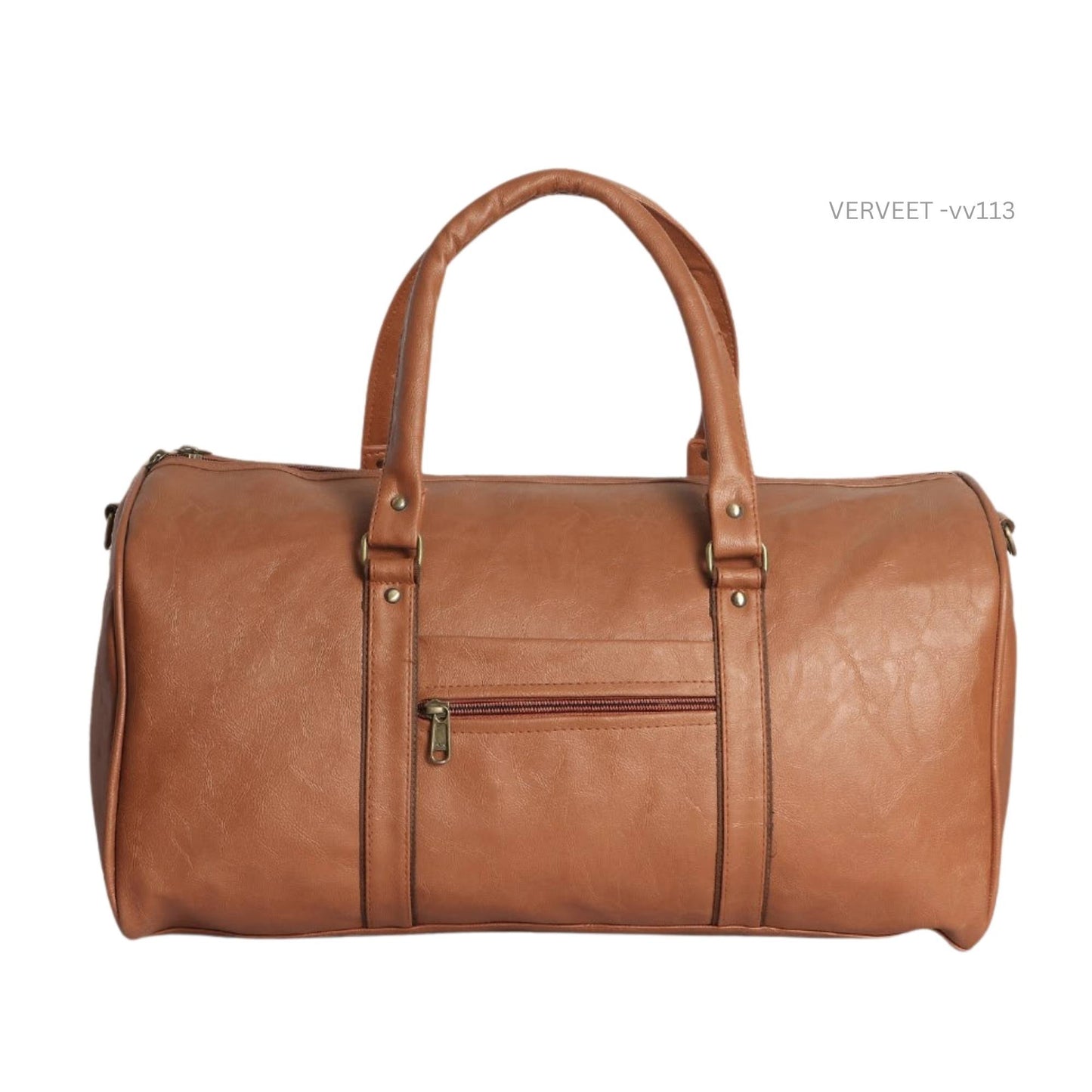 Premium Leather Duffel Bag for Travel & Executive Gifting | Luxury Brown Weekend Bag