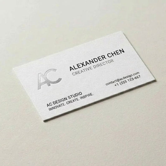 Premium Minimal Textured Business Cards | Elegant Corporate Visiting Card Printing