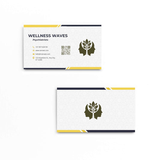 Premium Velvet Paper Visiting Card for Therapists – Square Corner