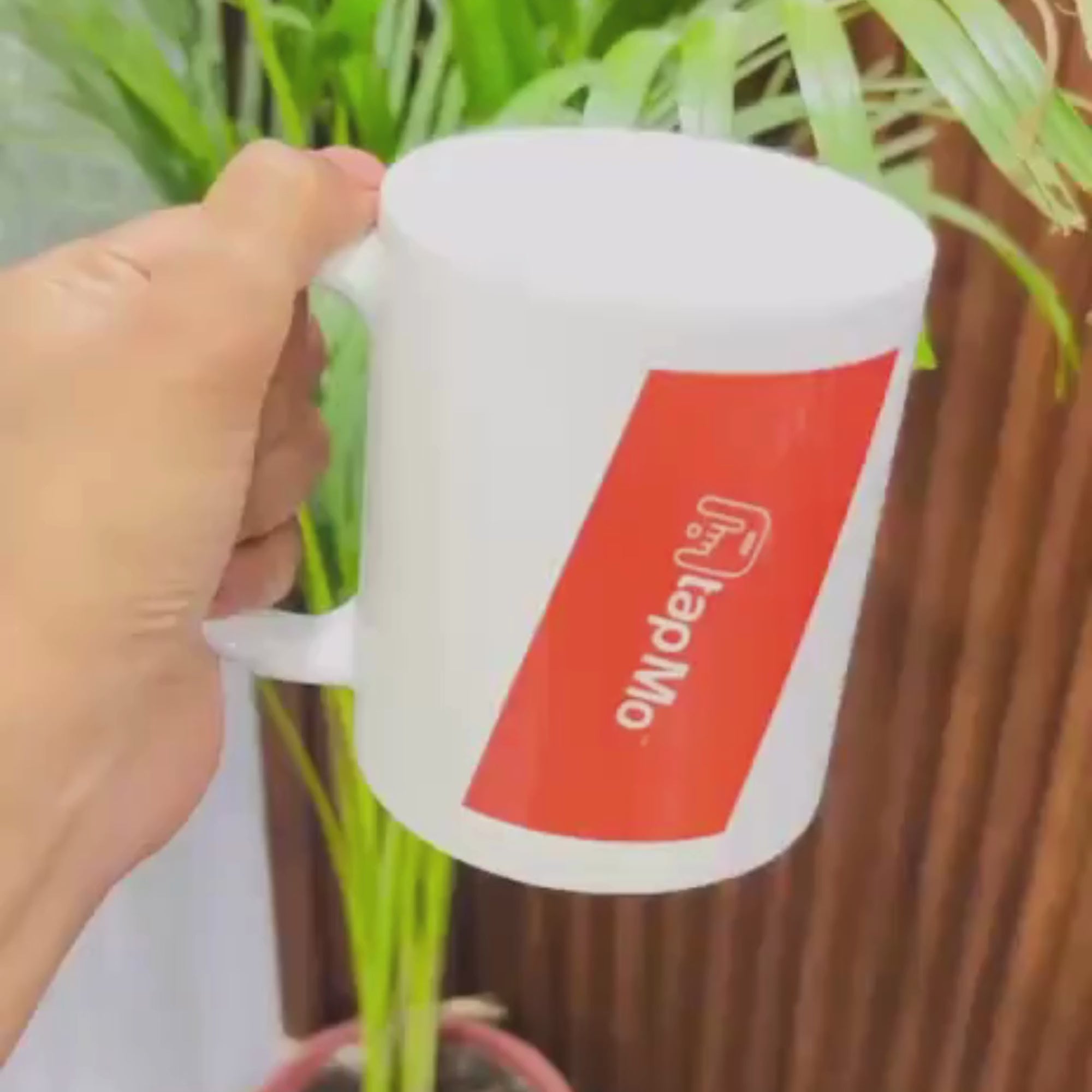 Customized ceramic mug for corporate branding – logo printed promotional coffee mug for office branding and corporate gifts.