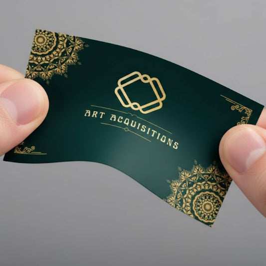 Professional interior designer visiting card back – durable 300 GSM non-tearable business card for interior designers and design studios.