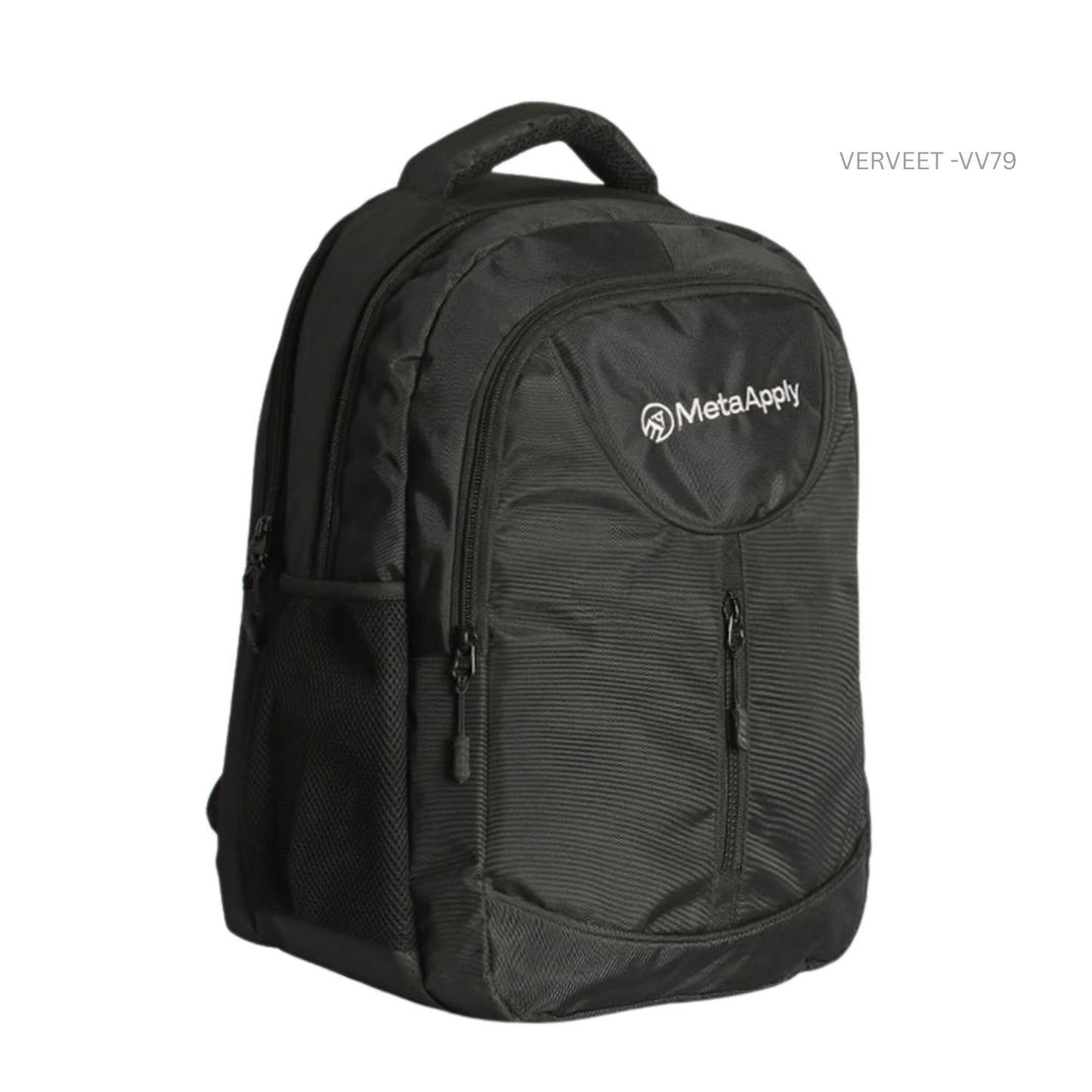 Black Laptop Backpack with Front Utility Pocket | Office, College & Travel Bag