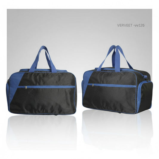 Professional Travel & Office Duffel Bag with Zipper Pocket | Blue-Black Carry Bag – VERVEET VV125