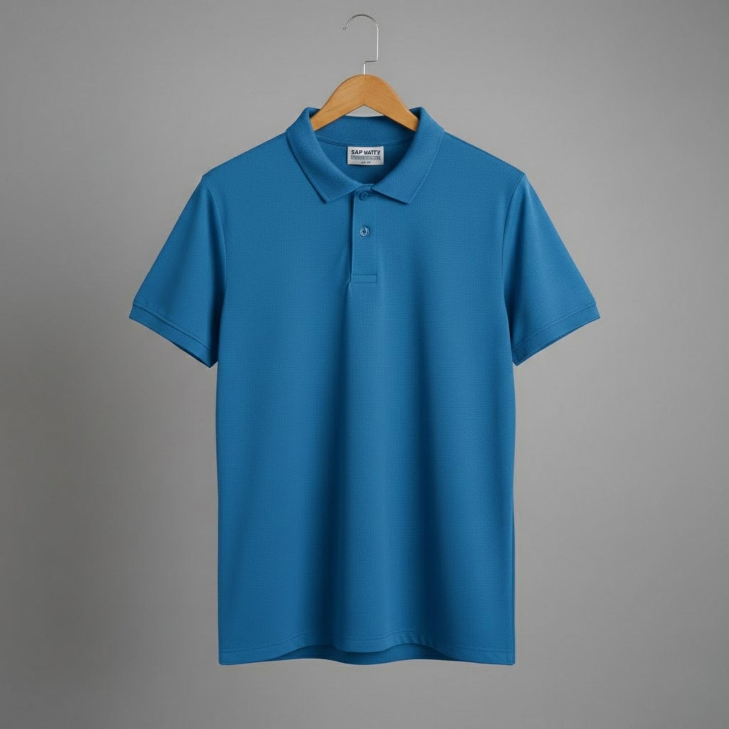 SAP Matty premium polyester polo T-shirt 220 GSM, durable corporate uniform polo T-shirt for office staff, events, and branding