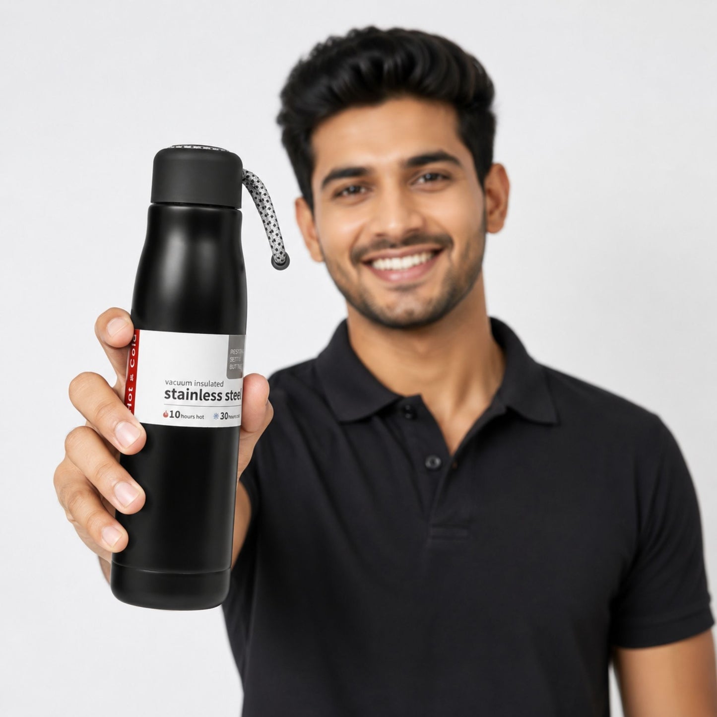 Vacuum Insulated Water Bottle for Hot & Cold Beverages | Premium Matte Finish Travel Flask