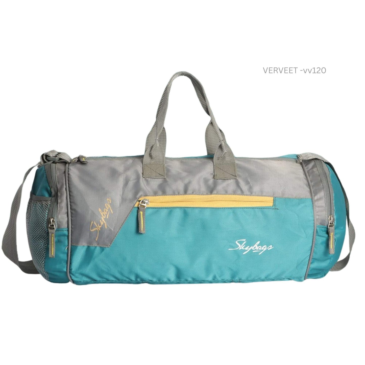 Stylish Gym & Travel Duffel Bag with Mesh Pocket | Sports & Fitness Carry Bag