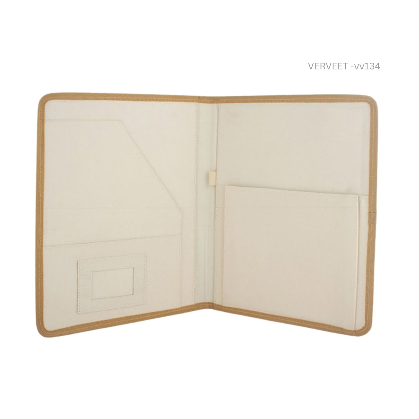 Eco-Friendly Jute File Folder | Sustainable Office Document Organizer with Inner Pockets