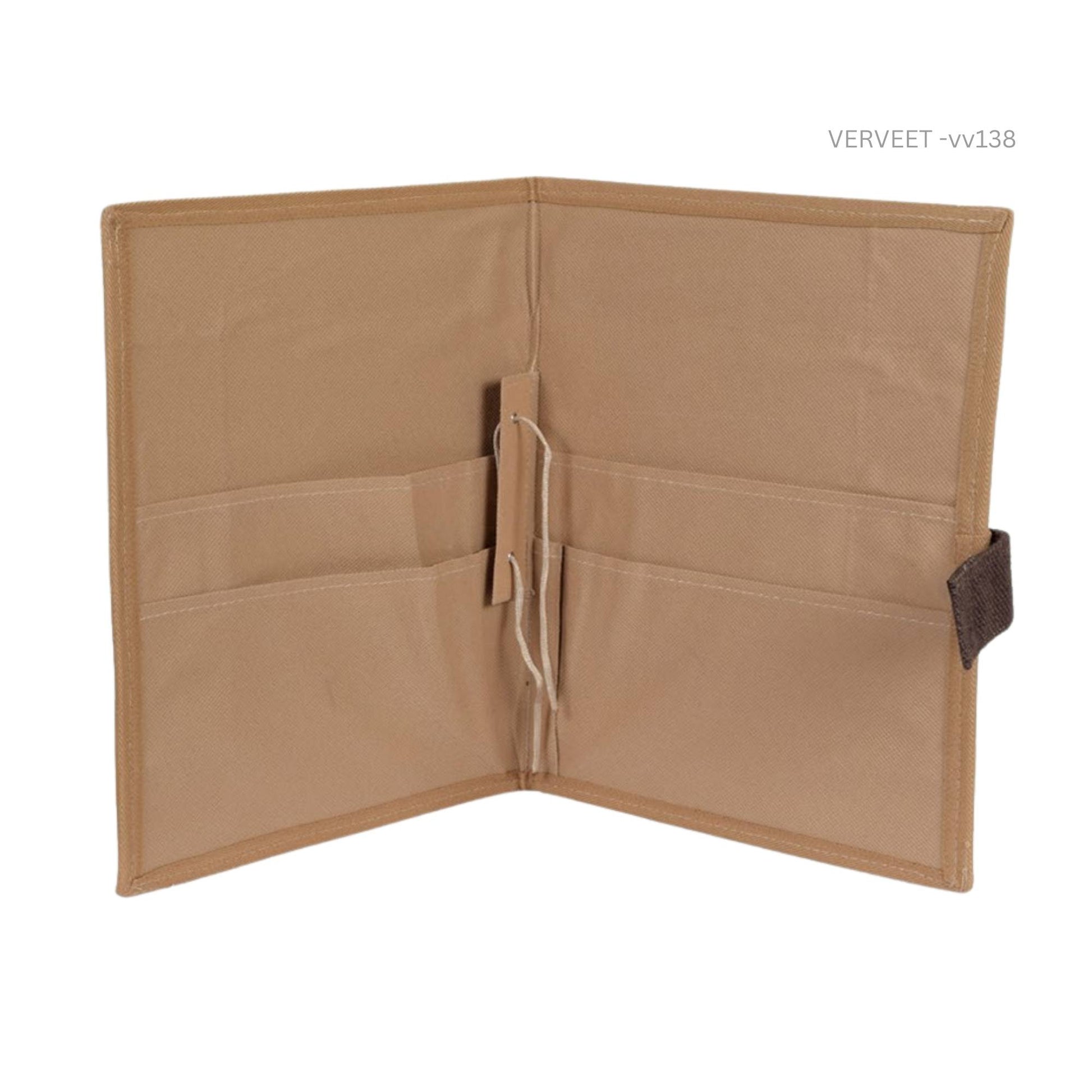 Sustainable jute office file organizer, eco-friendly document folder for corporate use and gifting