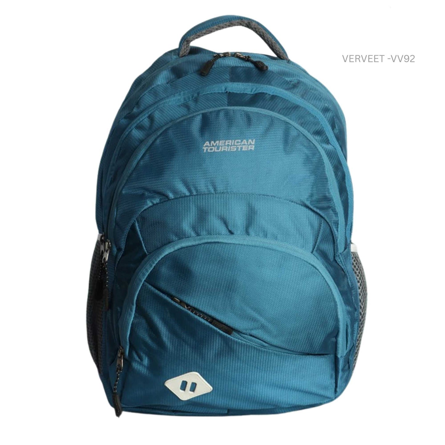 Teal blue corporate backpack with laptop compartment for office, travel, and daily professional use