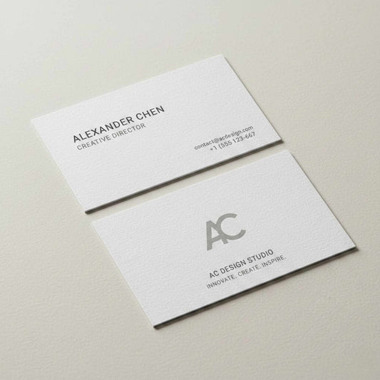 Premium Minimal Textured Business Cards | Elegant Corporate Visiting Card Printing