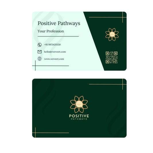 Velvet Paper Visiting Card for Therapists – Rounded Corner | Soft Professional
